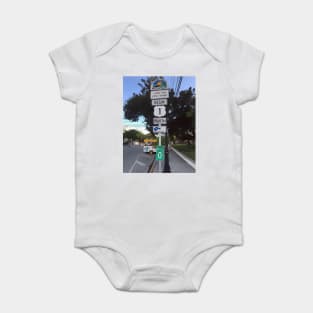 Key West US Highway 1, mile 0. Baby Bodysuit